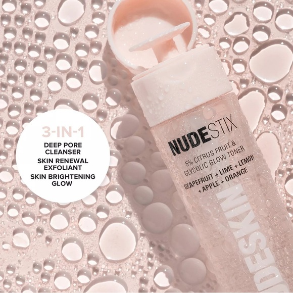 NUDESTIX NUDESKIN 5% Citrus Fruit & Glycolic Glow Toner 3.21oz - Picture 2 of 3